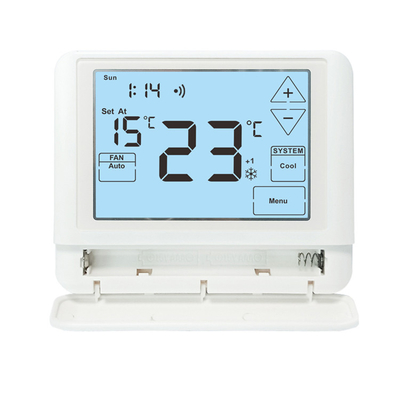 Riseem 24V Touch LCD Screen Weekly Programmable Digital Heating Thermostat CE 1.5W