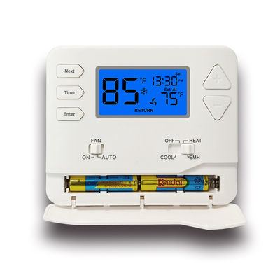 Battery Or 24V Power Digital Non-programmable Room Thermostat For Heat Pump