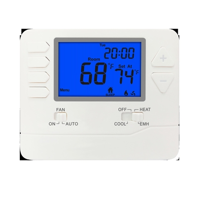 Anti-Flammable ABS PC Non Programmable Thermostat For Digital Temperature Management And Control