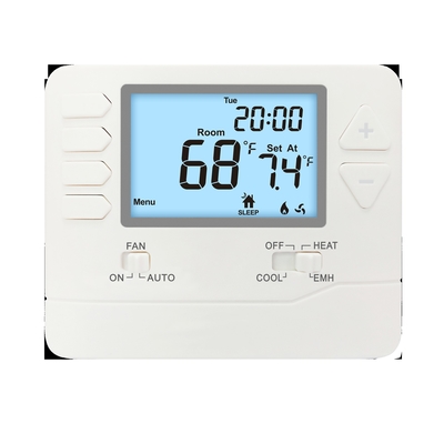 Anti-Flammable ABS PC Non Programmable Thermostat For Digital Temperature Management And Control