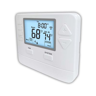 Large LCD Display Adjustable WIFI TUYA Smart 7 Day 1 Heat 1 Cool Thermostat For Temperature Control