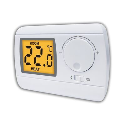 Wall-mounted RF Room Thermostat Featuring ABS Construction and Powered by 2 AA Size Battery Suitable for Climate Management