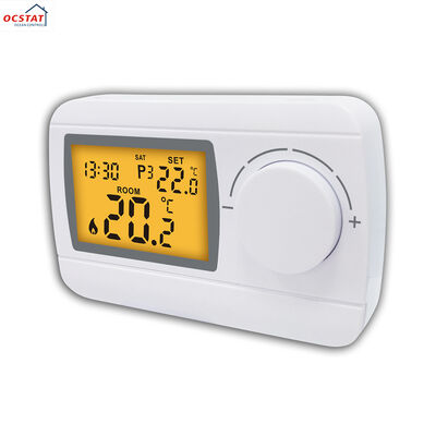 119 X 80 X 31 Mm Boiler Room 7 Day Programmable Thermostat White Color 147g Lightweight Temperature Control Solution for Industrial Boilers