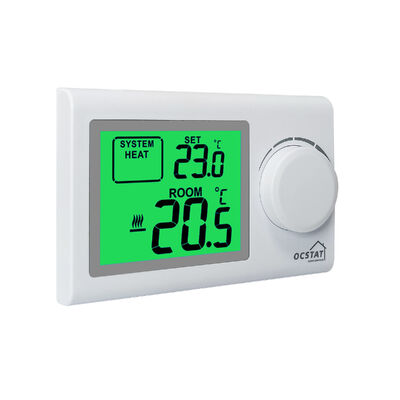 6W Consumption Non-programmable Thermostat Constructed with Anti-flammable PC ABS Material Providing Temperature Control