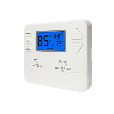 2 Heat/2 Cool 7 Day Or 5/1/1 Electric Or Gas Configurable Programmable Thermostat STN615 With Blue Backlight And PC ABS IP20