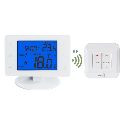 6W Wireless Programmable Touch Screen Gas Boiler Thermostat