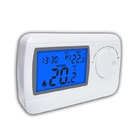 230V White ABS Digital RF Programmable Room Thermostat For Gas Boilers