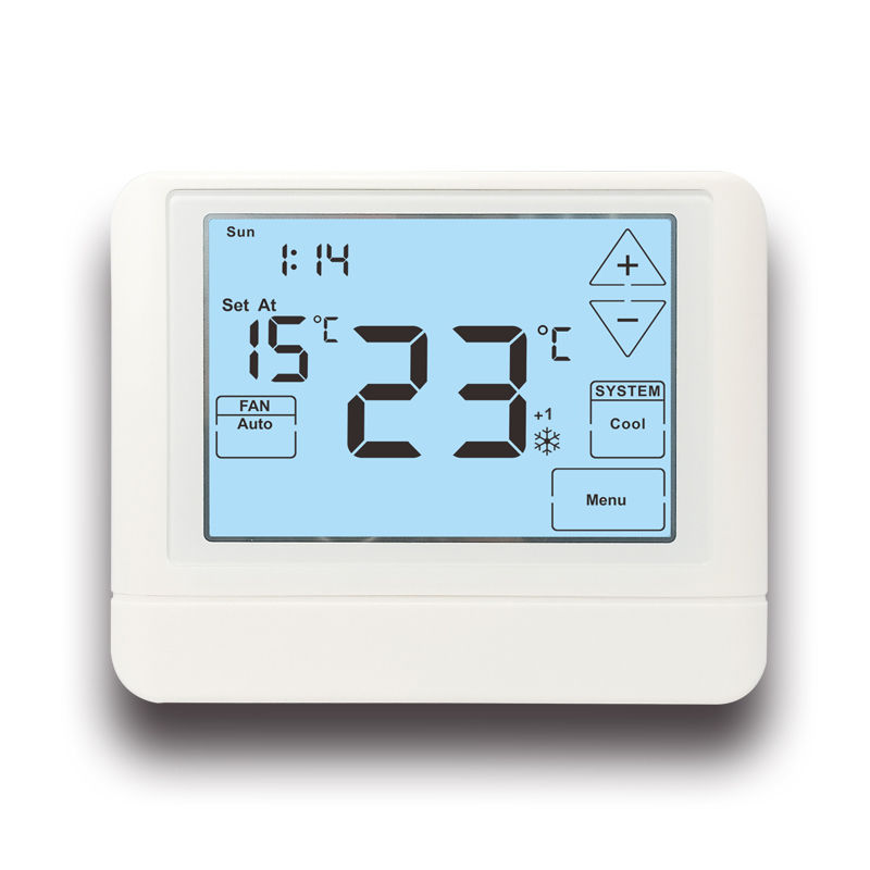 24V LCD Display Touch Screen Weekly Programmable Digital Heating Thermostat for Heating and Cooling