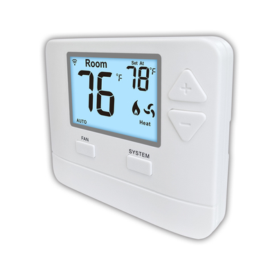 HVAC হিটিং ওয়াইফাই LCD ABS নন-প্রোগ্রামেবল ডিজিটাল হোম থার্মোস্ট্যাট 24V