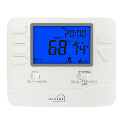 Digital LCD Display 7 Day Programmable Thermostat Heating and Cooling System