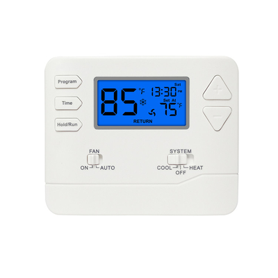 Riseem 1 Heat / 1 Cool 1°C নির্ভুলতা 24V প্রোগ্রামযোগ্য এইচভিএসি থার্মোস্ট্যাট