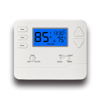 2 তাপ / 1 শীতল 0.5°C নির্ভুলতা 24V ডিজিটাল নন-প্রোগ্রামযোগ্য রাইজেম থার্মোস্ট্যাট তাপ পাম্পের জন্য
