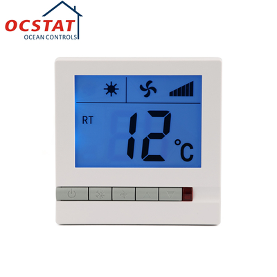 230V নন প্রোগ্রামেবল এবিএস পিসি ফ্যান কয়েল ইউনিট থার্মোস্ট্যাট