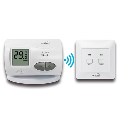 Riseem 868MHZ মেঝে গরম করার বোতাম চাপুন আরএফ ইলেকট্রিক রুম থার্মোস্ট্যাট