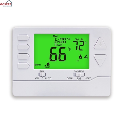 Riseem 2 Heat 2 Cool 24V প্রোগ্রামযোগ্য ইলেকট্রনিক রুম তাপমাত্রা নিয়ন্ত্রণ